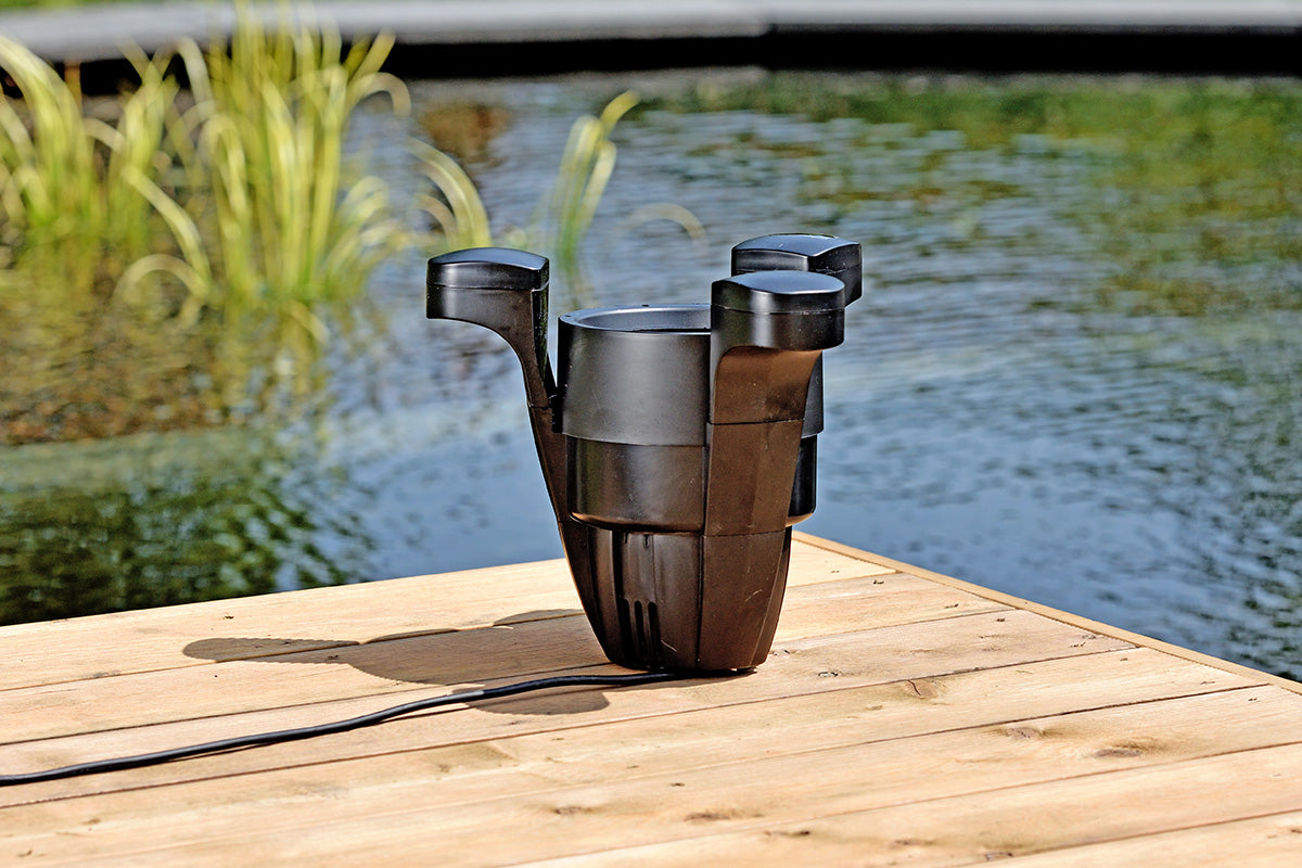 AquaForte drijvende skimmer met pomp 60 watt