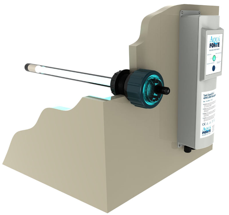 AquaForte Tank UV-C 40 watt Amalgaam Signal, detailaanzicht UV-C Unit