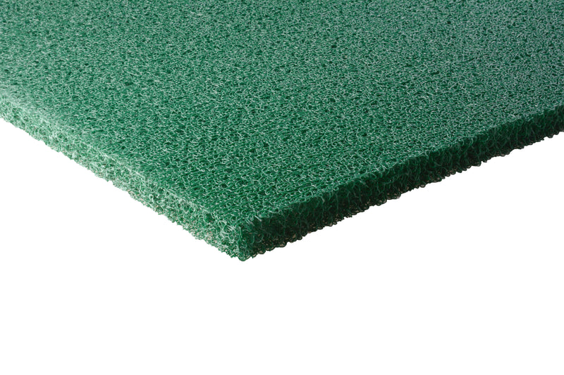 Filtermat PPC groen-medium 120 x 100 x 4cm, detailaanzicht Filtermedium