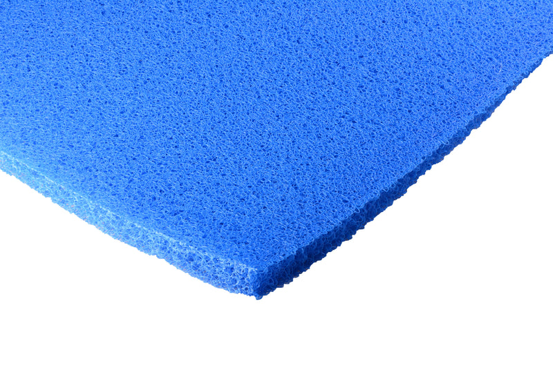 Filtermat PPC blauw-fijn 120 x 100 x 4cm, detailaanzicht Filtermedium