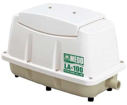 Nitto LA-100 luchtpomp — Luchtpomp bij Vijvercentrum