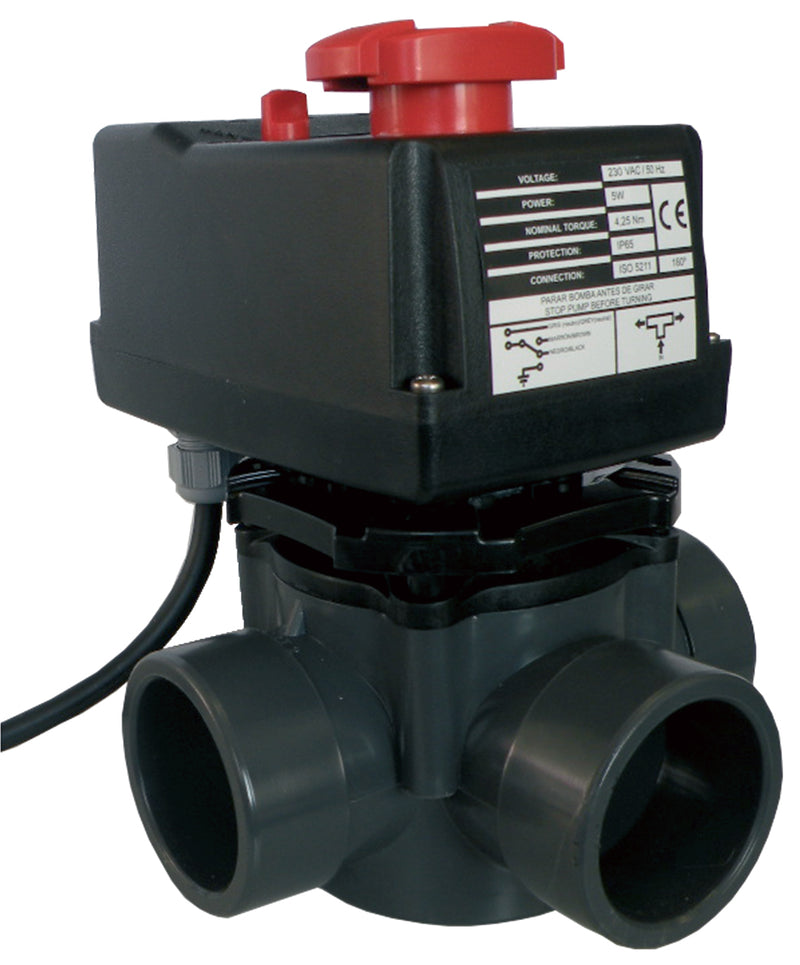 Heliopool Electrische kogelkraan, afbeelding 2 PVC Kraan