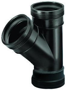 PP T-stuk 45° 50mm manchet