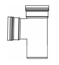 PP T-stuk 88,5° 110mm manchet/spie, miniatuur 3