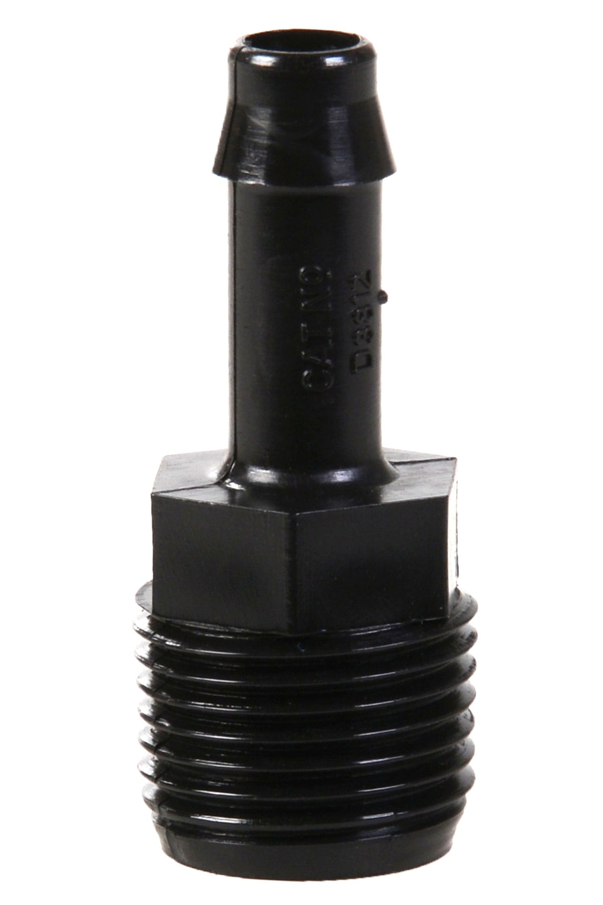 Nylon slangpilaar ½" buitendraad x 10mm tule