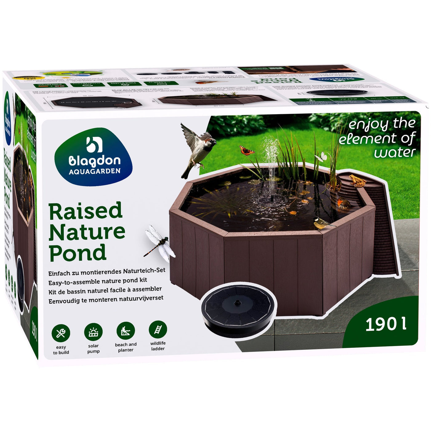 Blagdon Aquagarden Bovengrondse Natuurvijver (190 liter)