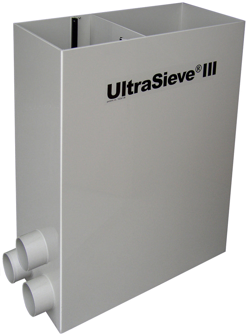 AquaForte UltraSieve III 300µm + 3 ingangen, detailaanzicht Zeefpaneel