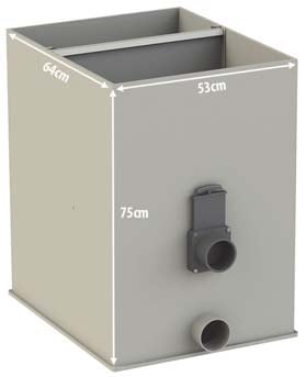 AquaForte Prime UltraSieve Extra Breed Zeefbochtfilter (3 Ingangen), afbeelding 2 Onderdelen