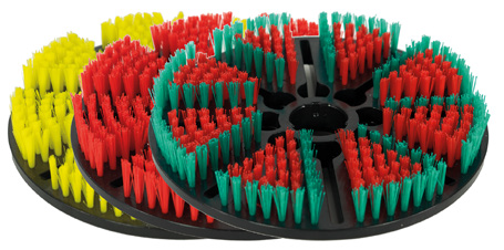 AstralPool Vacugrip Vervangingsborstel Extra Hard Rood/Groen voor Biber Brush - Vervangingsborstel extra hard voor Biber Brush Vacugrip, afbeelding 2 Onderhoudsproduct