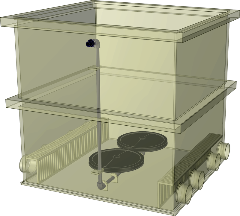 AquaForte Prime Biokamer BK90 - biologisch nafilter voor trommelfilter, afbeelding 2 Vijverfilter