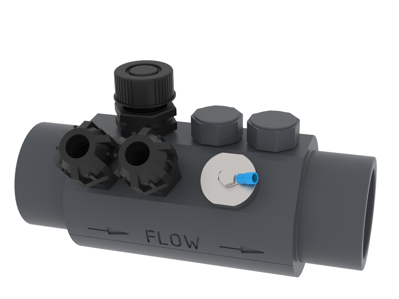 Fluidra TA169 Sensorhouder Premium 50/63 mm met elektrodehouders en aardsensor