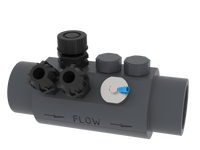 Fluidra TA169 Sensorhouder Premium 50/63 mm met elektrodehouders en aardsensor, miniatuur 1