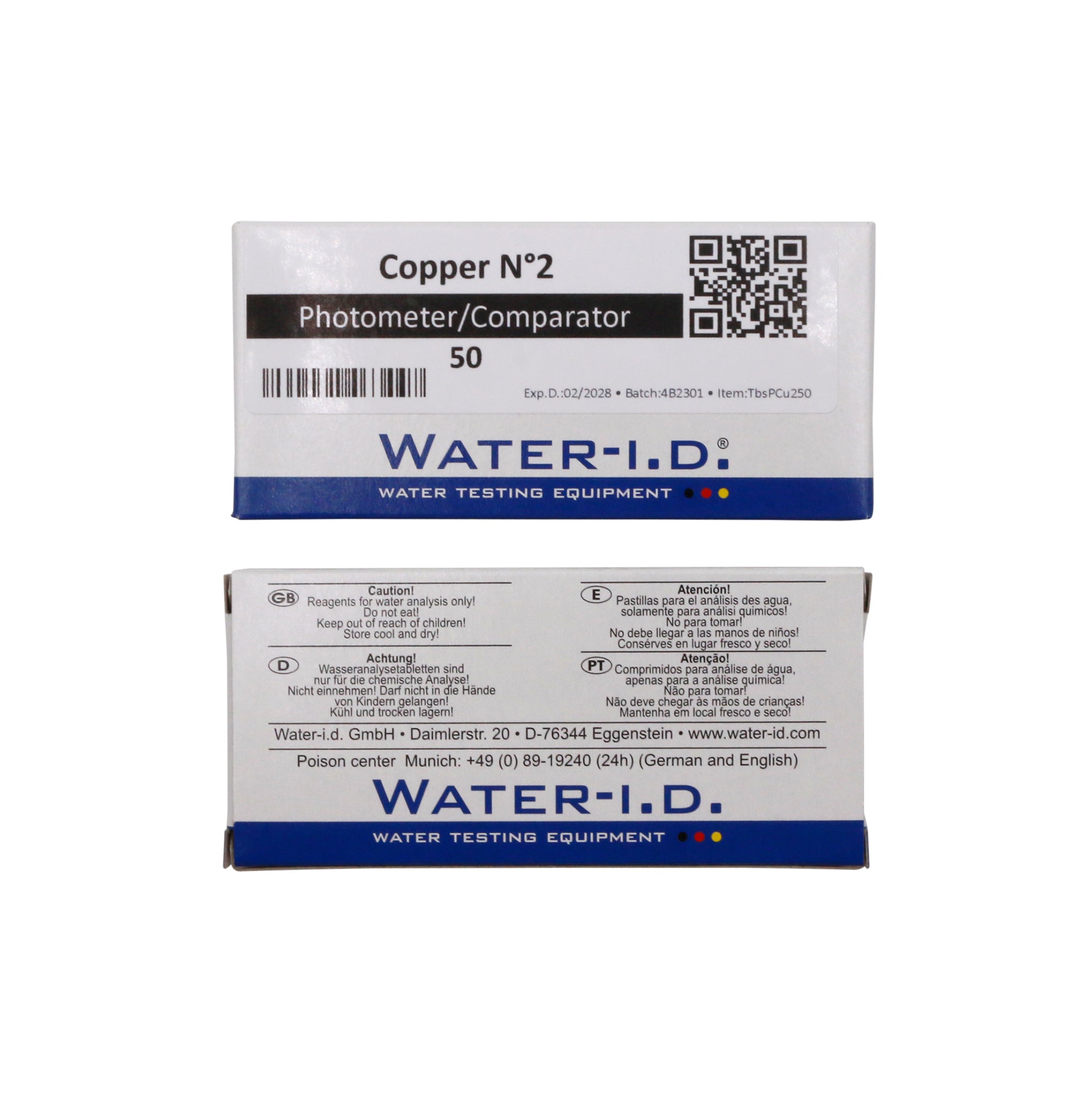 50 tabletten Koper N°2 t.b.v. Poollab 2.0