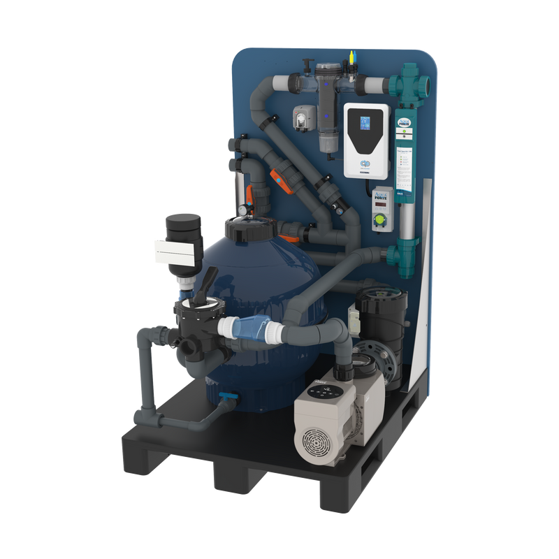 AquaForte Biopool Filterpallet Type 5 Elite Connect LS voor biopools tot 80m³ - Plug & Play biopool filtratie: compleet op pallet voor 80m³, afbeelding 2 Vijverfilter