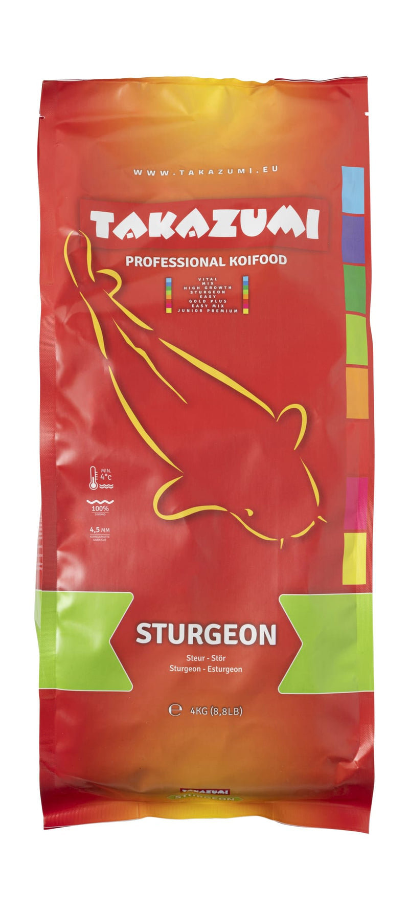 Takazumi Steurvoer 15 kg — detailaanzicht Steurvoer