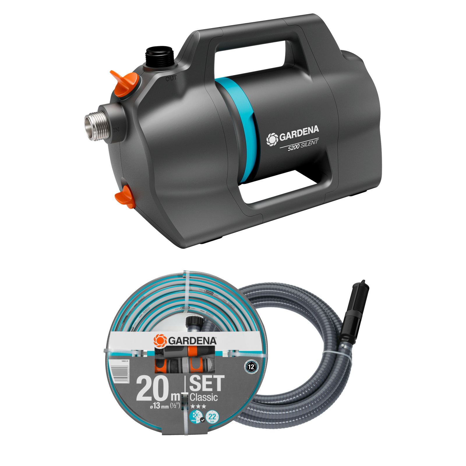 Gardena Besproeiingspomp 5200 Silent Set bij Vijvercentrum