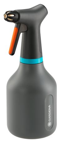Front view of a Gardena spray bottle with ergonomic design., miniatuur 2