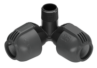 Gardena T-shaped connector with threading, designed for irrigation systems., miniatuur 1