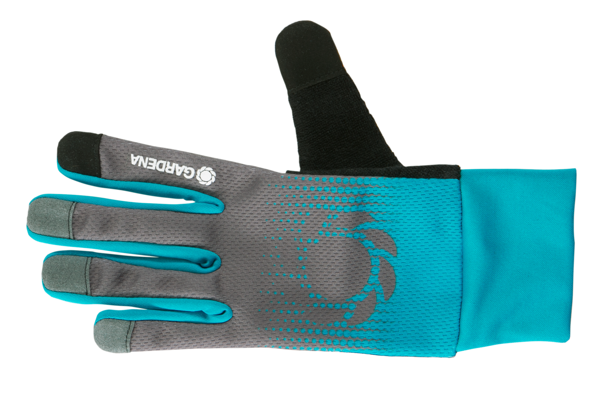 Front view of a Gardena gardening glove with ergonomic design.