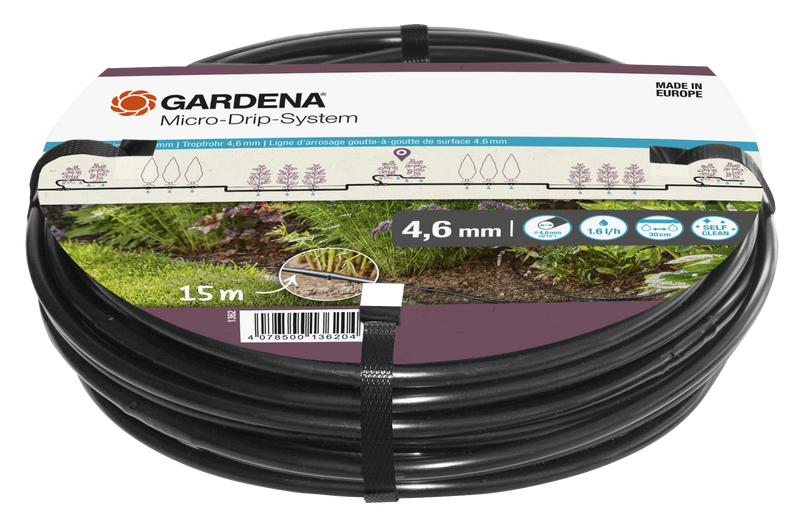 Gardena Micro-Drip-System 4.6mm hose, 15m length, packaged for garden irrigation., afbeelding 3 PVC Hulpstuk