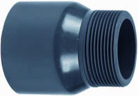 Europond PVC puntstuk 90 mm lijm x 3 inch buitendraad - doorvoerfitting voor vijverleidingen, miniatuur 2