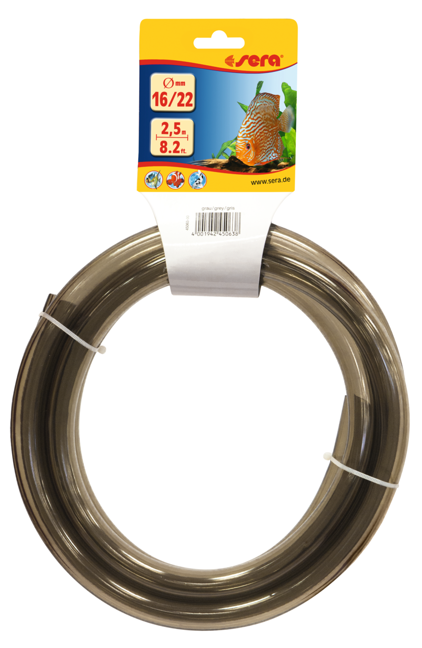 Sera Slang 16/22 mm Grijs 2,5 meter - aquariumslang voor buitenfilters