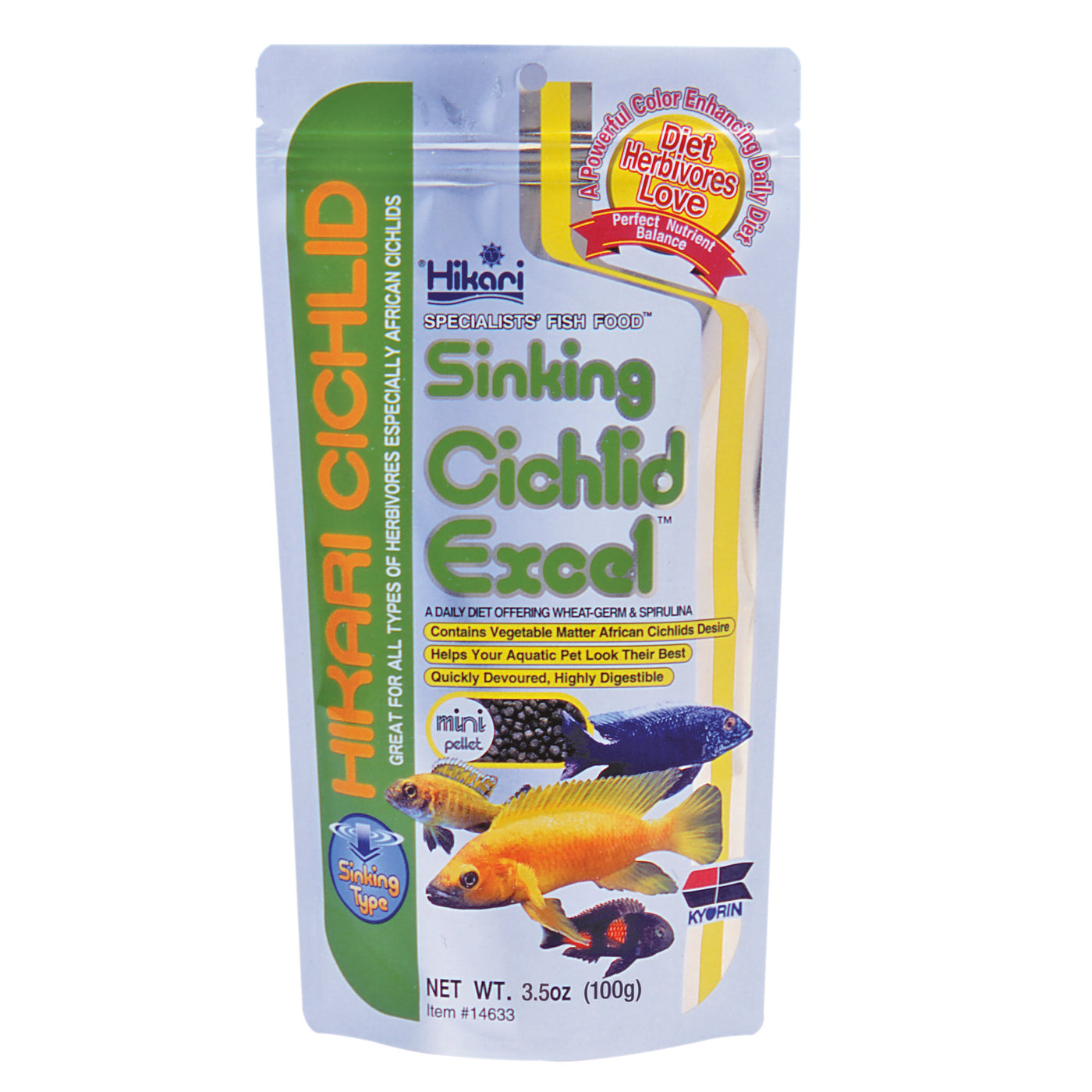 Cichlid Excel Mini 100 Gram Zinkend
