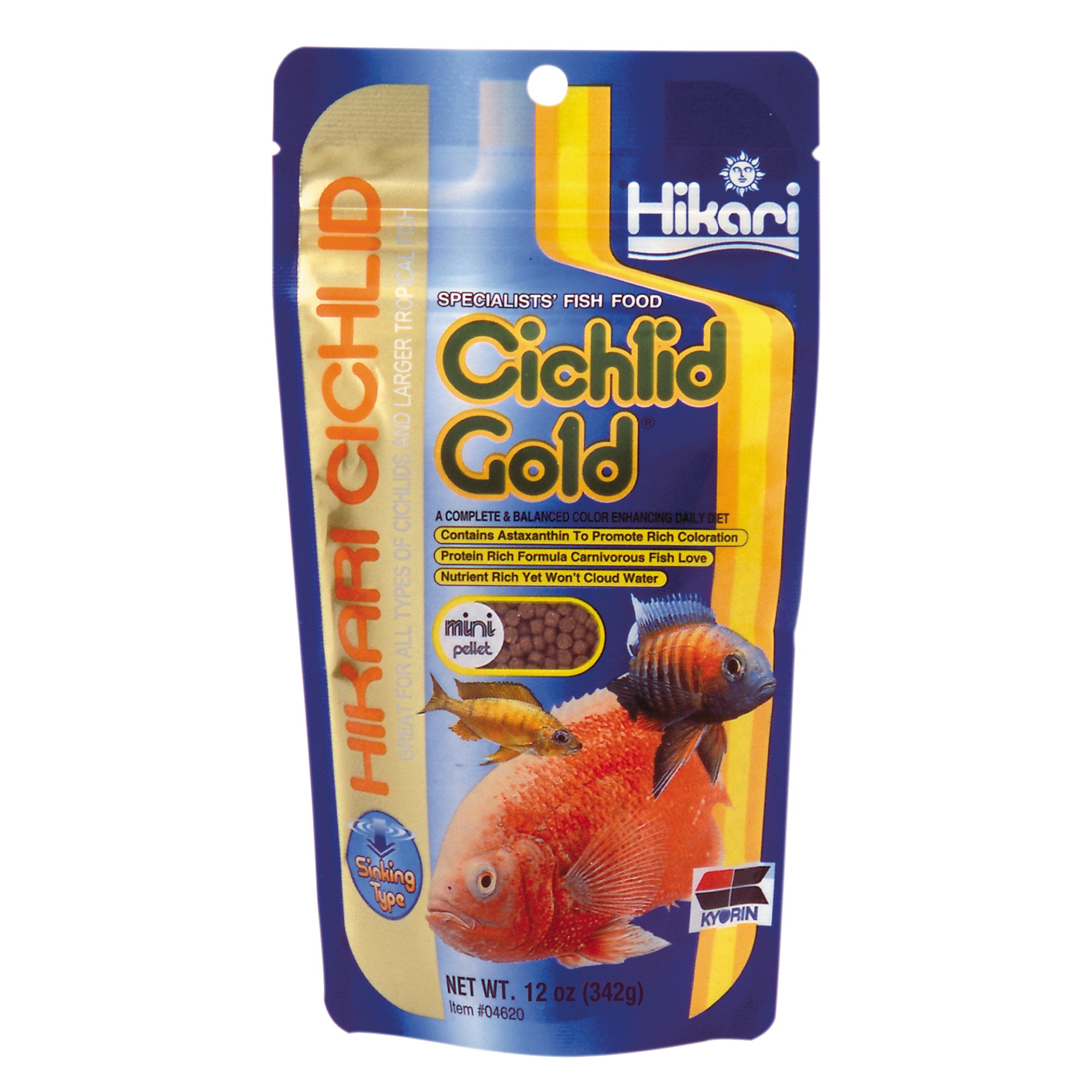 Hikari Cichlid Gold Mini 342 gram - zinkend voer voor cichliden