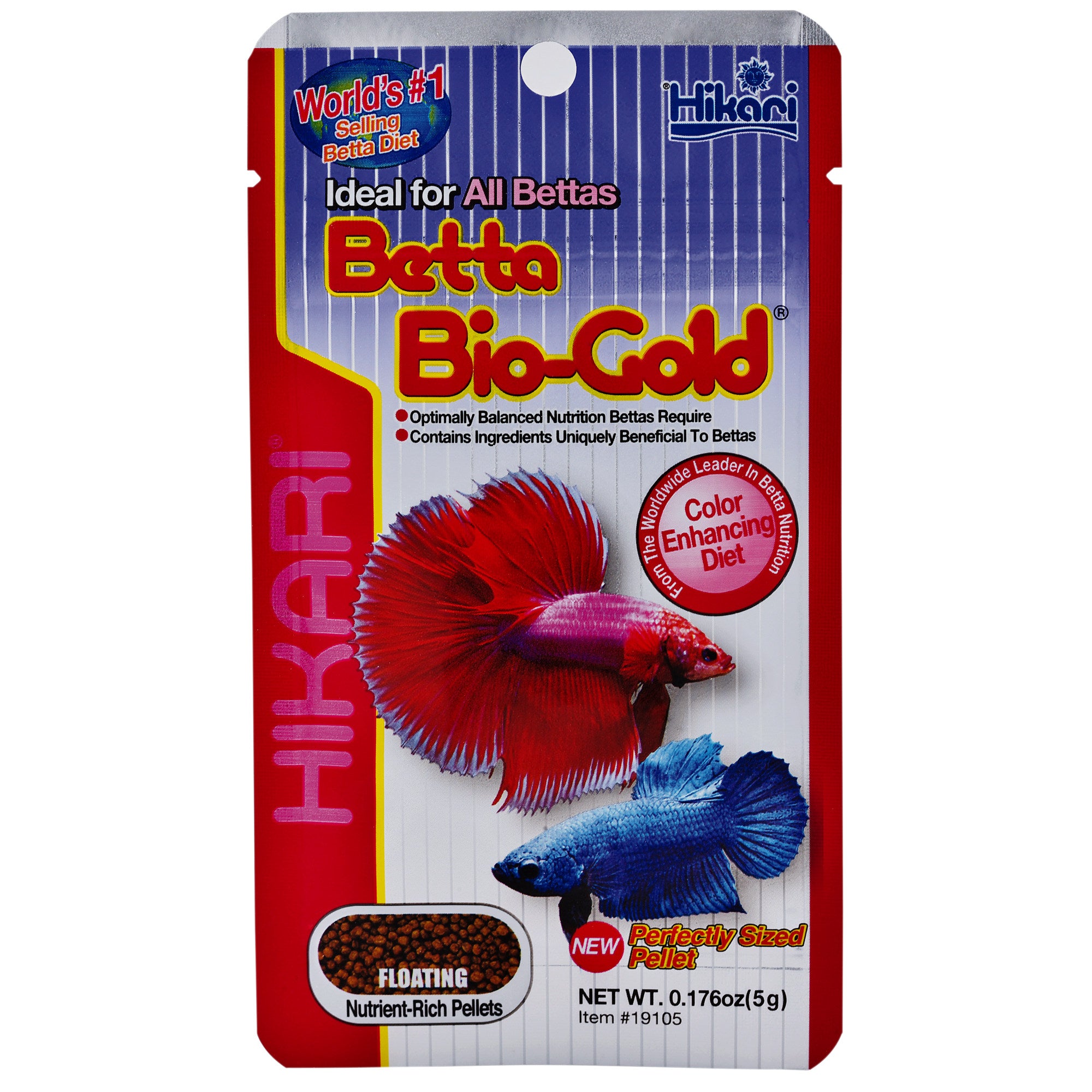 Hikari Betta Bio-Gold 5 gram - drijvende micro-pellets voor bettavissen