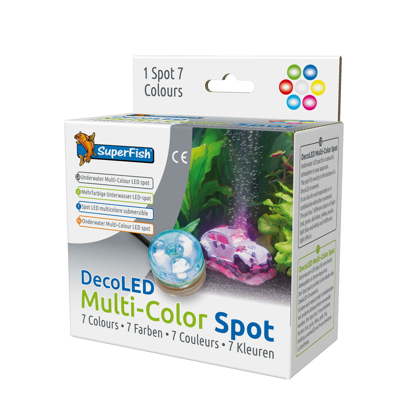 Superfish Deco Led Meerkleuren Spot - 8715897225963 SF DECO LED MULTICOLOR SPOT 3D, detailaanzicht Vijverlamp