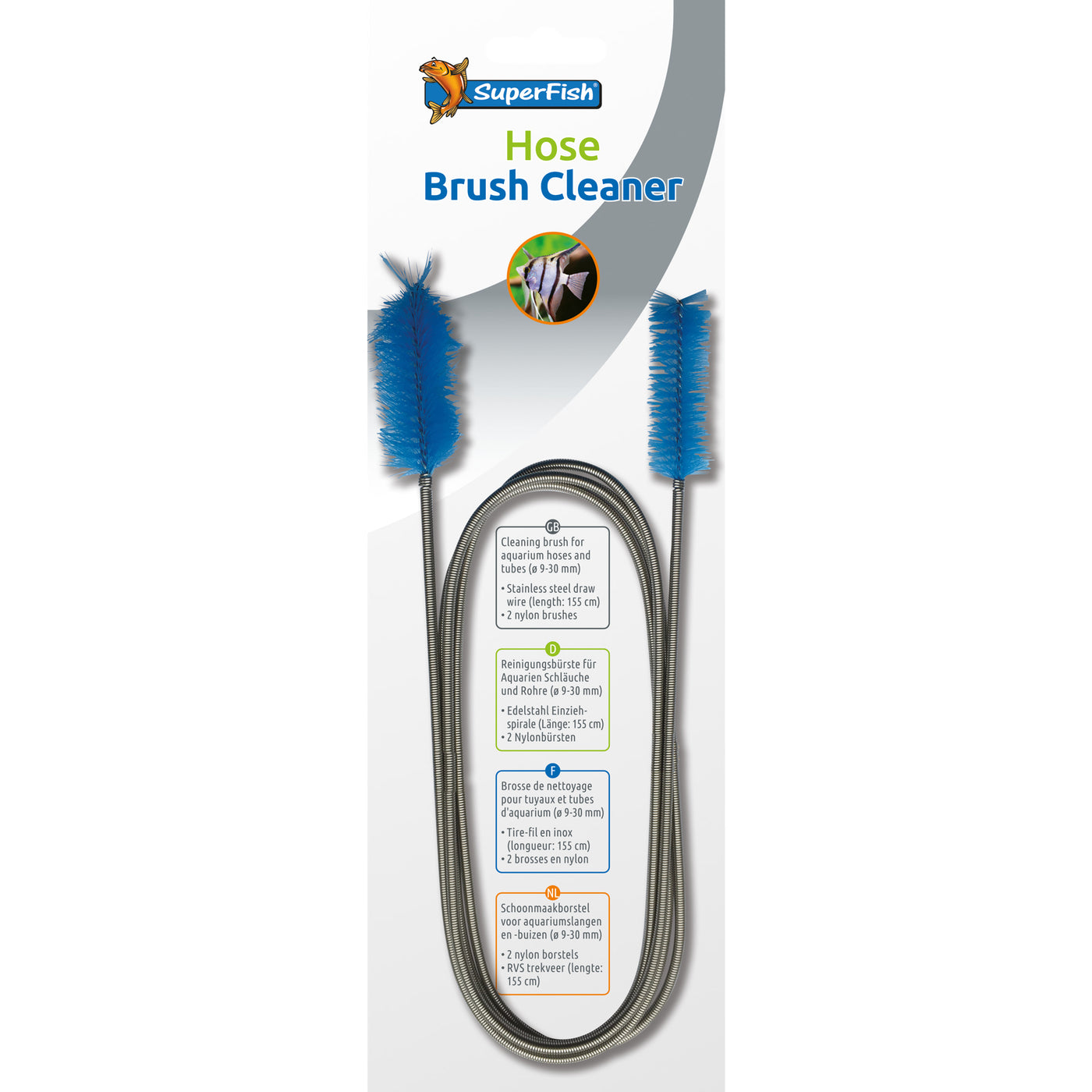 Superfish Hose Brush Cleaner - slangenborstel voor aquariumslangen 9-30 mm
