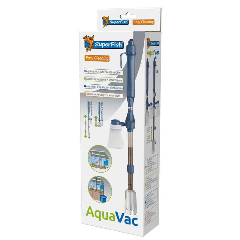 Superfish AquaVac - batterijgevoed bodemreiniger voor aquaria 50-1000 liter - 8715897035753 SUPERFISH AQUAVAC 3D, detailaanzicht Aquarium Onderhoud & Accessoires
