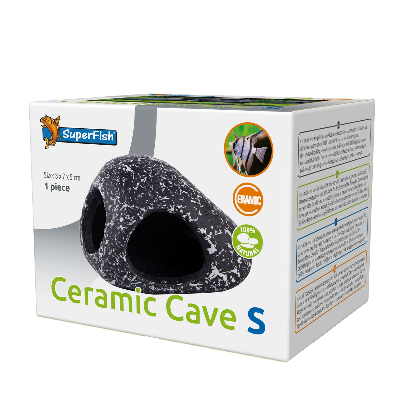 Superfish Ceramic Cave S - 8715897257919 SF CERAMIC CAVE S 3D