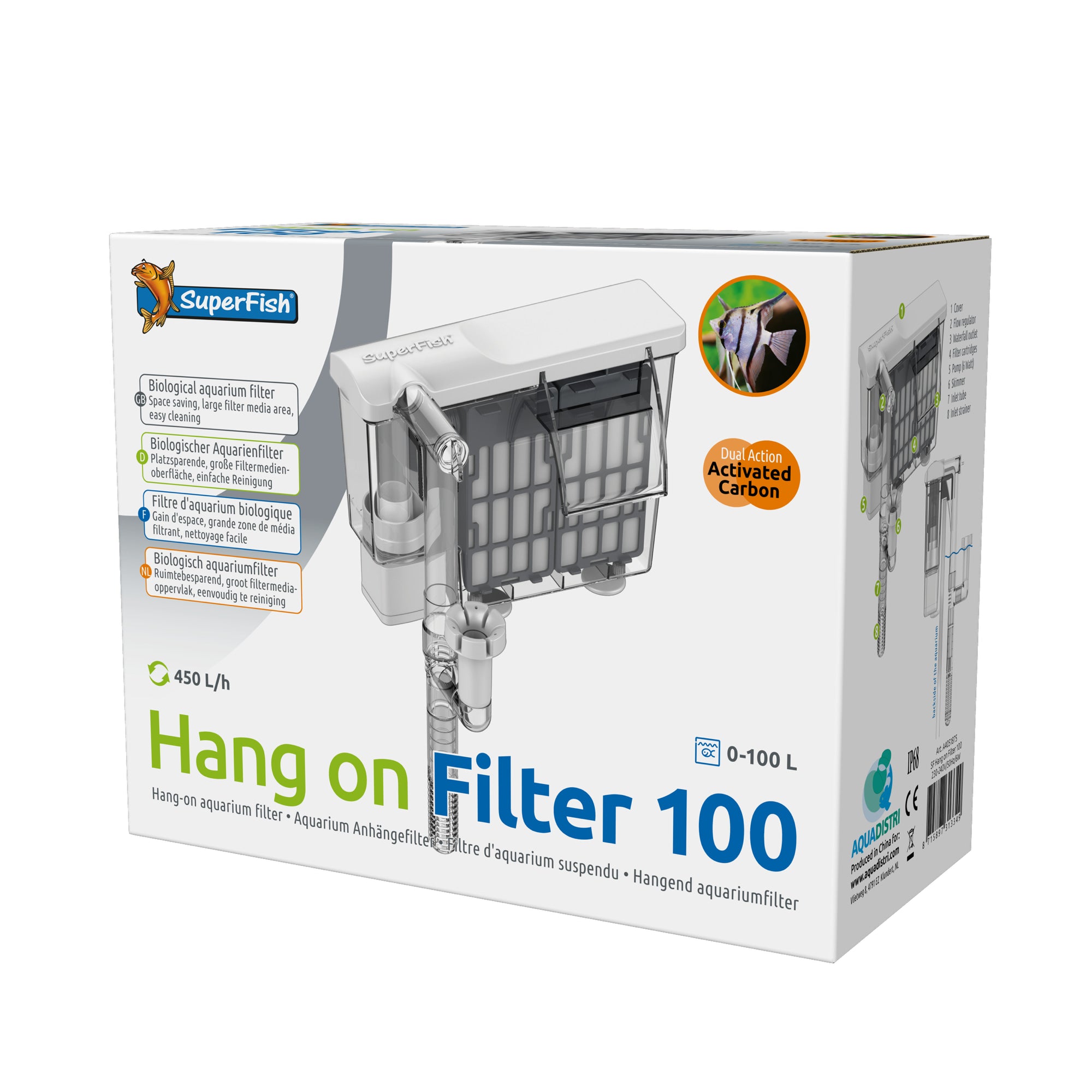 Superfish Hang On Filter 100 - 8715897313349 SF HANG ON FILTER 100 3D