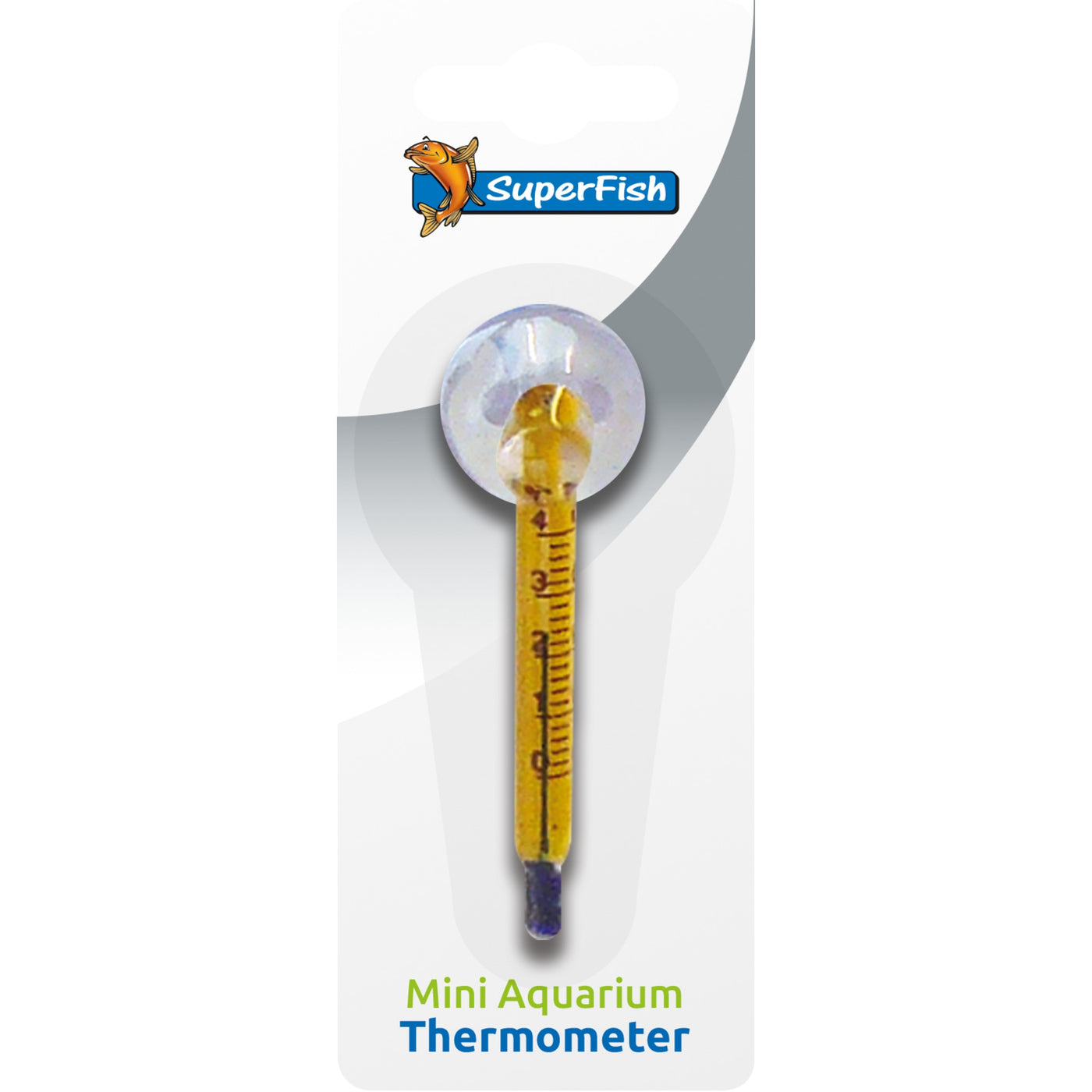 Superfish Aquarium Thermometer 6 cm - compacte glasthermometer met zuignap
