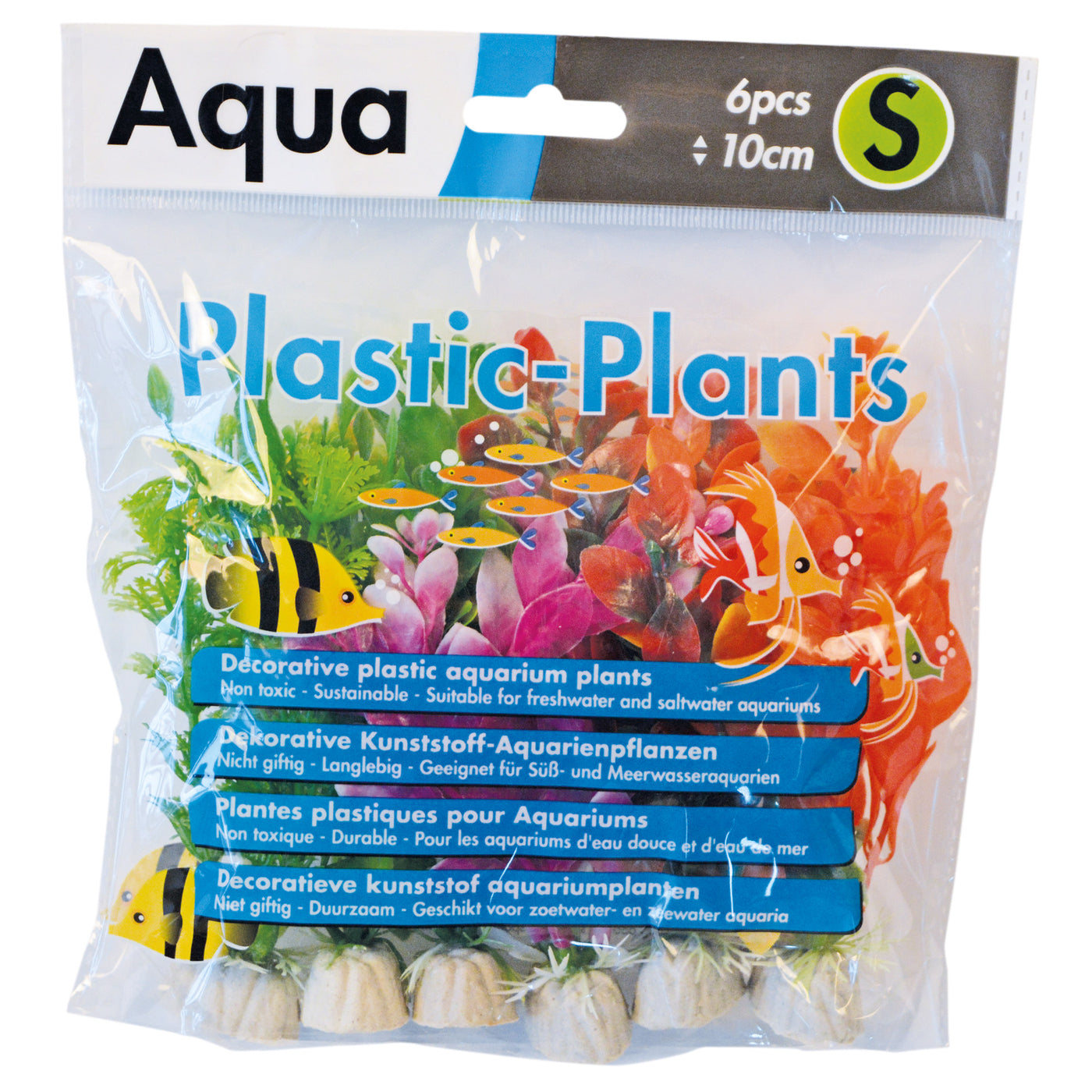 Superfish Aqua Plants S 10 cm 6 stuks - kunstplanten set voor aquarium