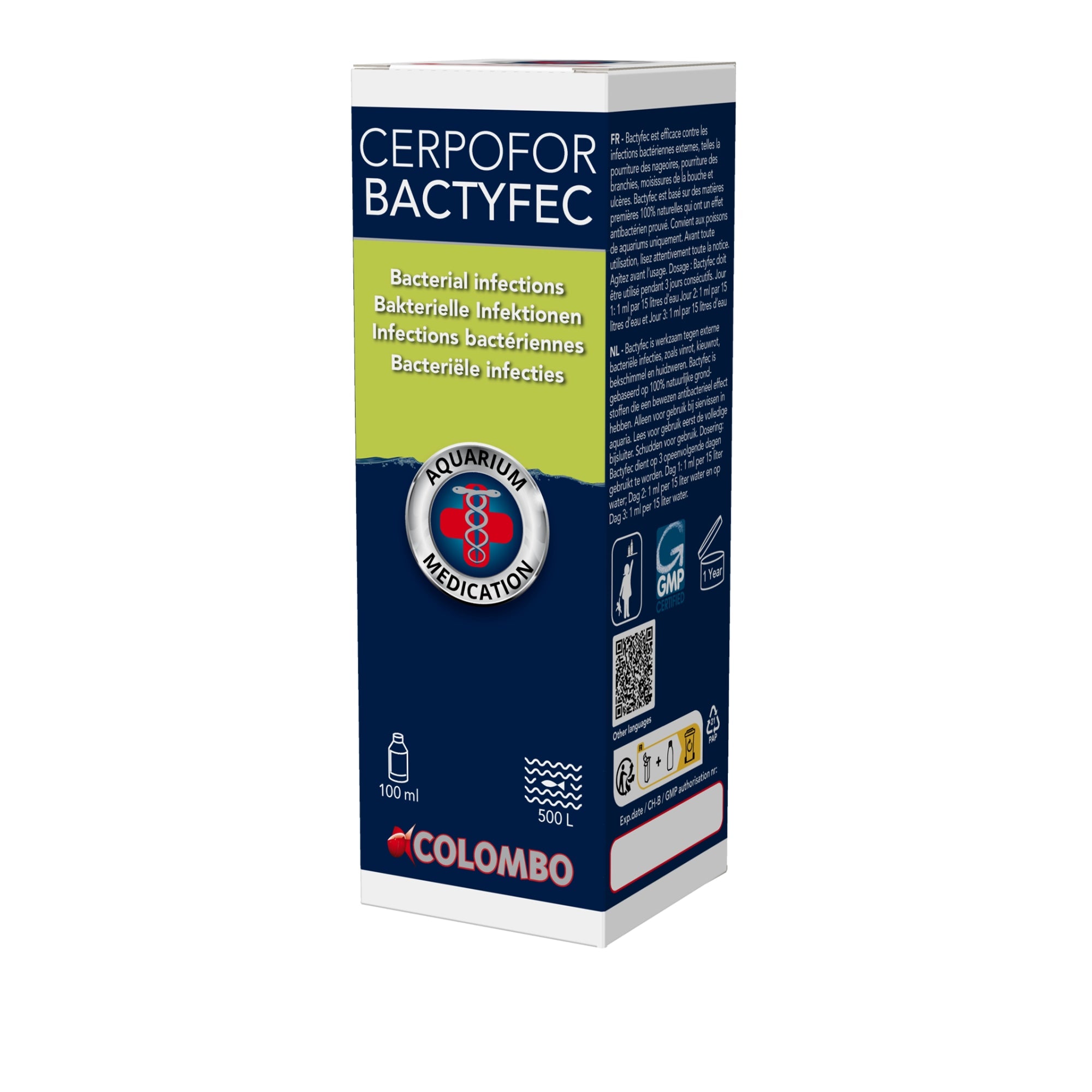 Colombo Cerpofor Bactyfec 100 Ml-500 L - 8715897026706 CERPOFOR BACTYFEC 100 ML 500 L 3D