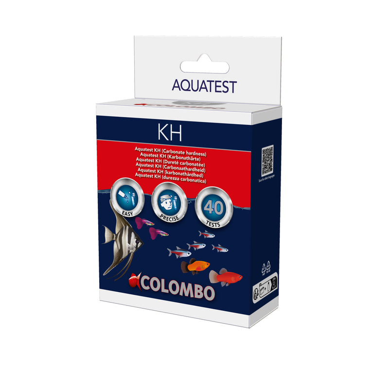 Colombo Aqua KH Test - druppeltest voor karbonathardheid in vijver en aquarium - 8715897225581 COLOMBO AQUA KH TEST 3D, detailaanzicht Waterverbeteraar
