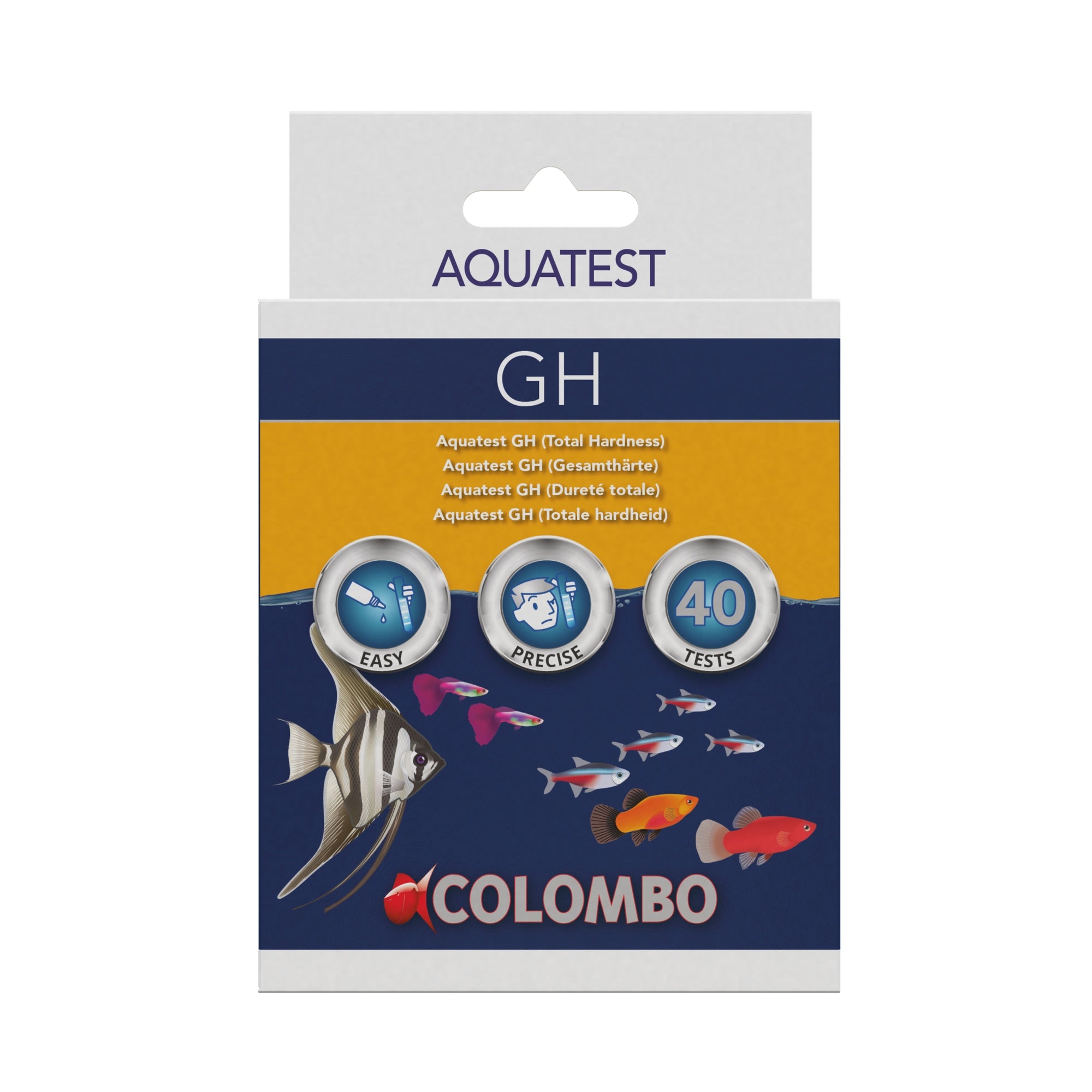 Colombo Aqua GH Test - druppeltest voor totale hardheid van vijverwater