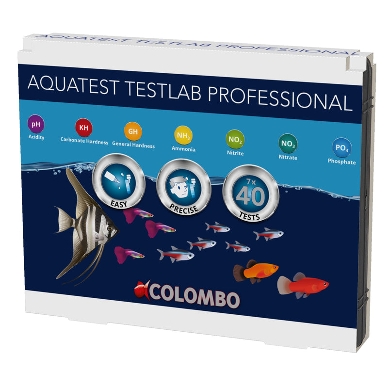 Colombo Aqua Testlab Pro - Complete watertestkoffer voor aquariums - 8715897319594 COLOMBO AQUA TESTLAB PRO 3D, detailaanzicht Watertest