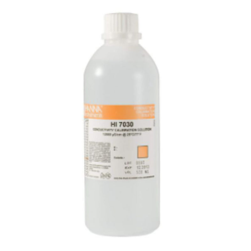 Hanna geleidbaarheidsoplossing 500 ml HI7030L - productfoto, Onderhoudsproduct bij Vijvercentrum