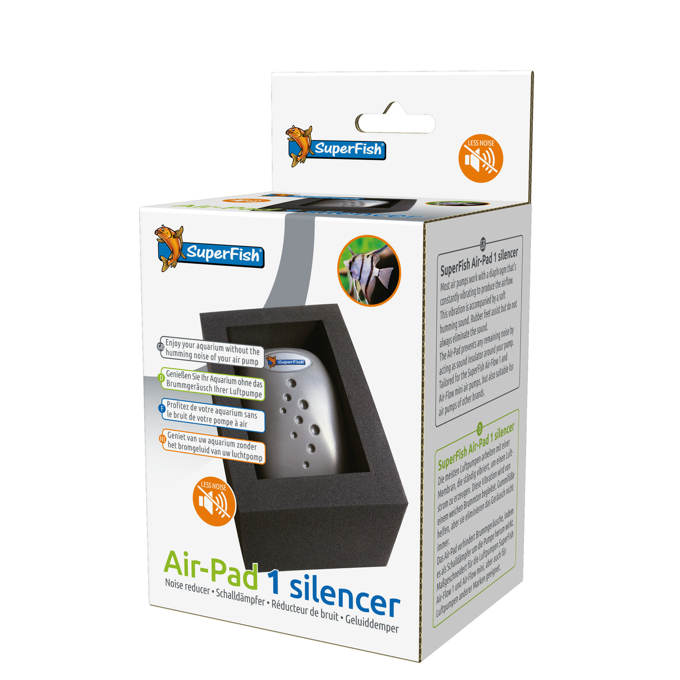 Superfish Air Pad 1 Geluidsdemper - 8715897203671 SUPERFISH AIR PAD 1(SILENCER) 3D