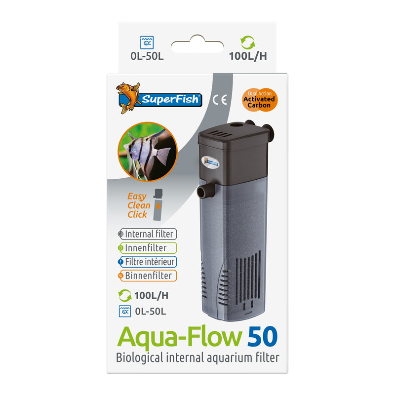 Superfish Aquaflow 50 Filter - binnenfilter 100 l/u voor kleine aquariums, Aquarium Filters & Pompen bij Vijvercentrum