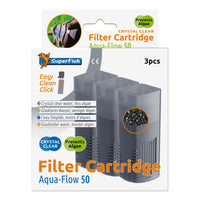 Superfish Aquaflow 50 Crystal Clear Cartridge 3x, miniatuur 1
