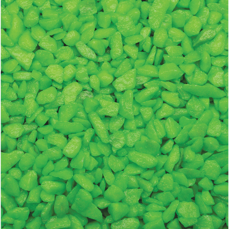 Superfish Deco Grind Neon Groen 1 kg - felgroene bodembedekking voor aquariums - 8715897272813 DECO GRAVEL GREEN 1KG, detailaanzicht Bodemgrond