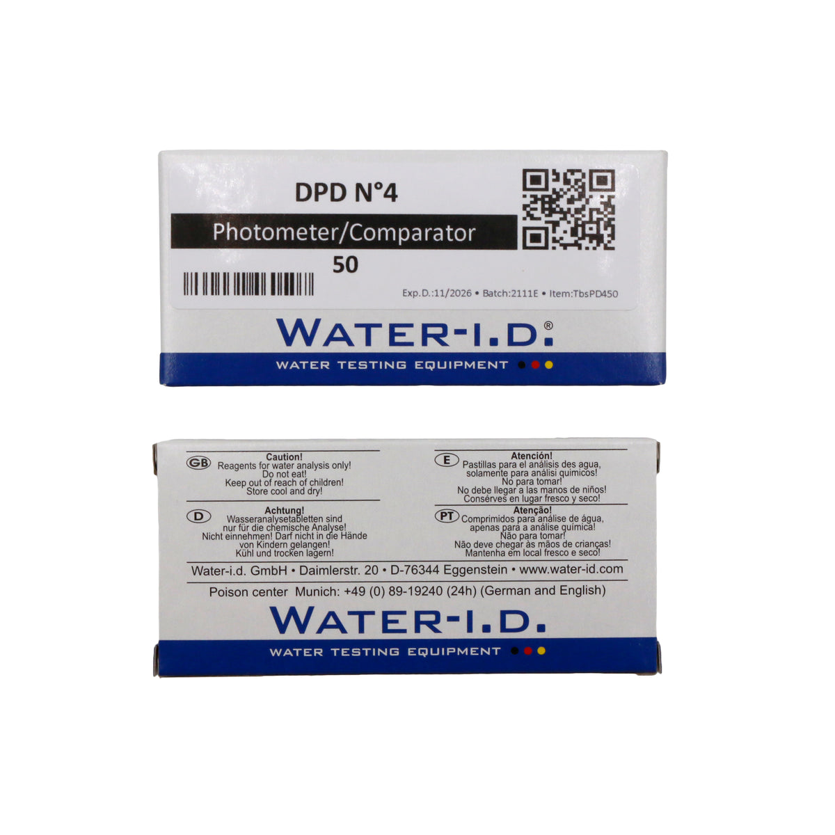 Pool Lab 50 tabletten DPD N°4 (totaal chloor) t.b.v. Poollab 2.0 - productfoto, productafbeelding bij Vijvercentrum