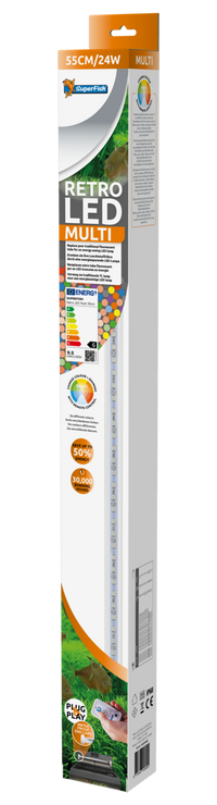 Superfish Retro LED Multi T5 55 cm 24W - RGB LED-verlichting met afstandsbediening voor aquarium, miniatuur 2