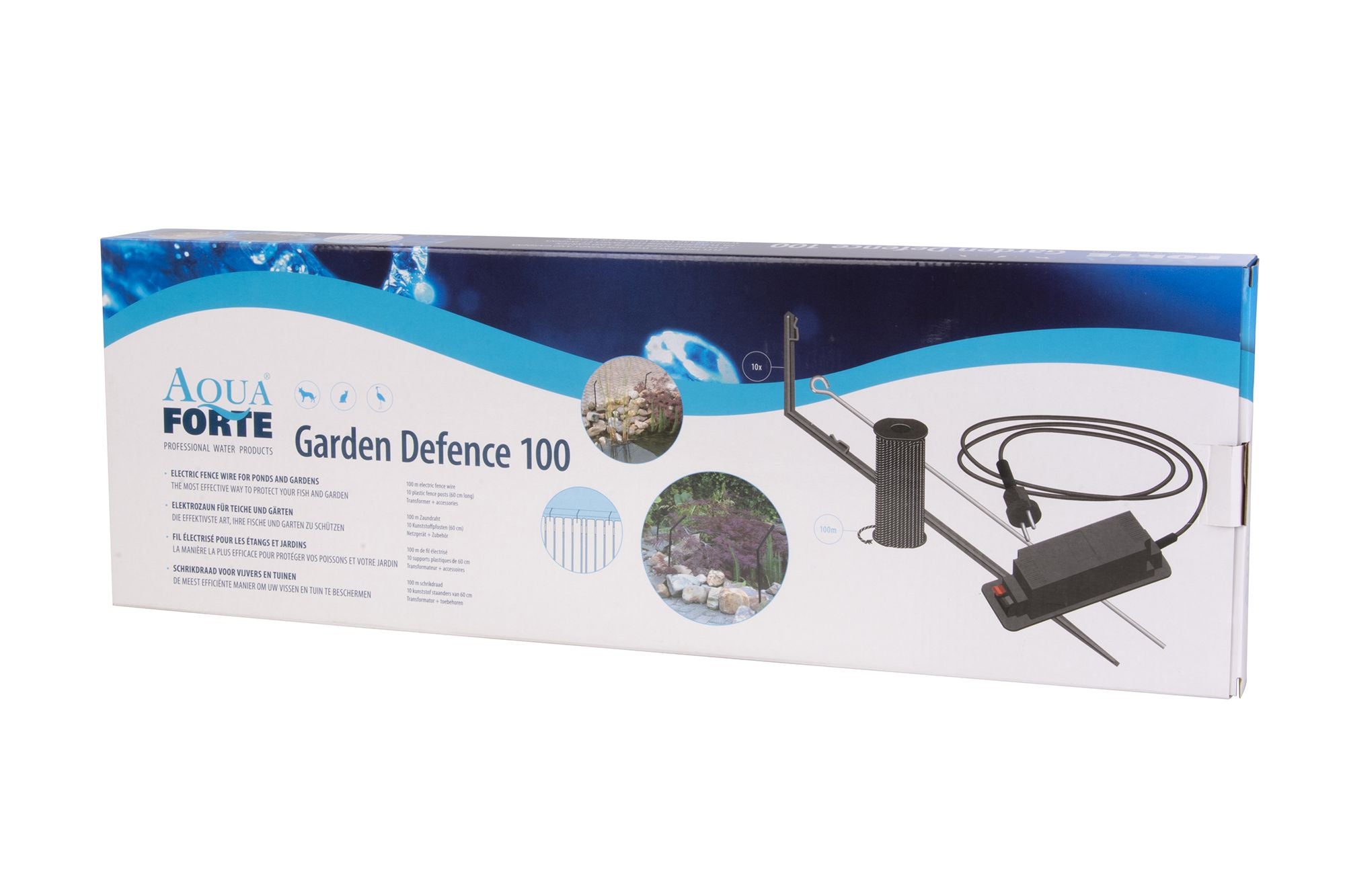 AquaForte Garden Defence 100 - Schrikdraadsysteem tegen reigers en ongewenste dieren