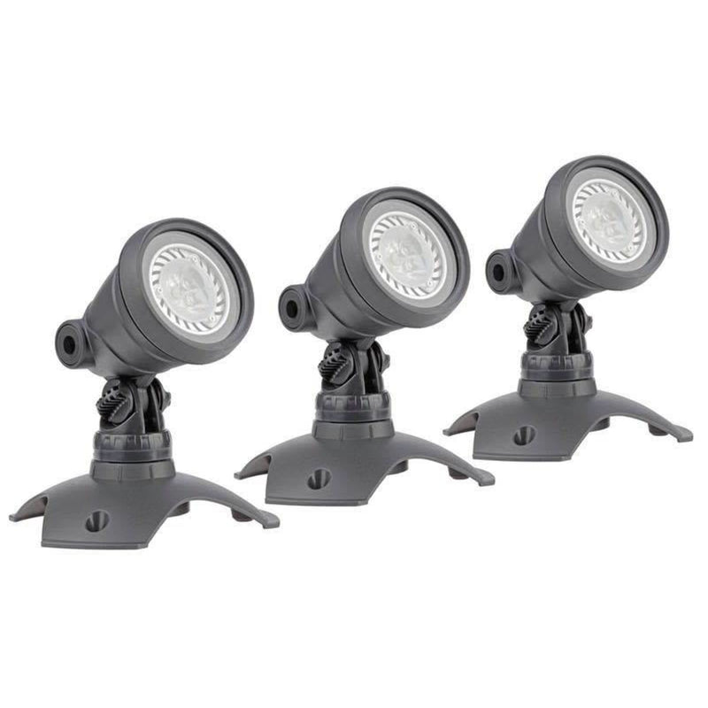 Oase LunAqua 3 LED Set 3 - Complete set met 3 verstelbare vijverspots 12V warm wit, Vijververlichting bij Vijvercentrum
