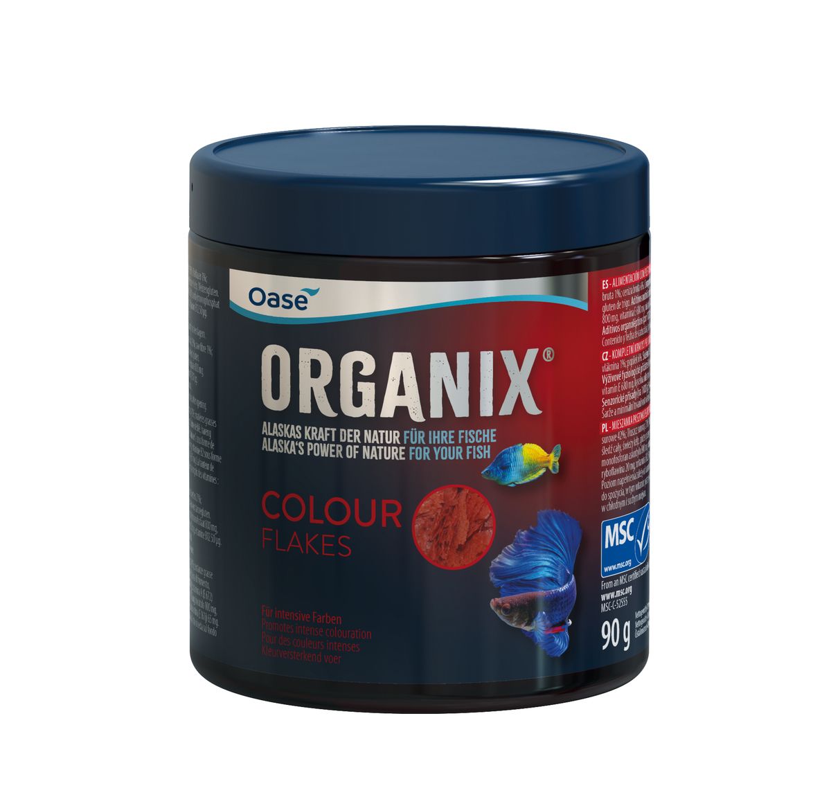 Oase ORGANIX Colour Flakes 550 ml - MSC-gecertificeerd kleurvoer in vlakvorm
